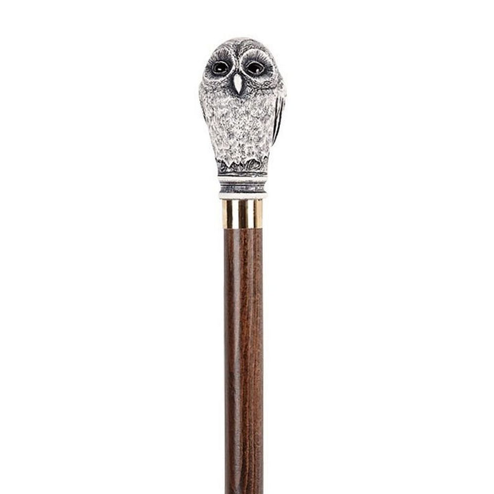 Unik Spadserestok i Brun Ahorn med Ugle Knop - Spaderestok fra Charles Buyers & Co Ltd hos The Prince Webshop