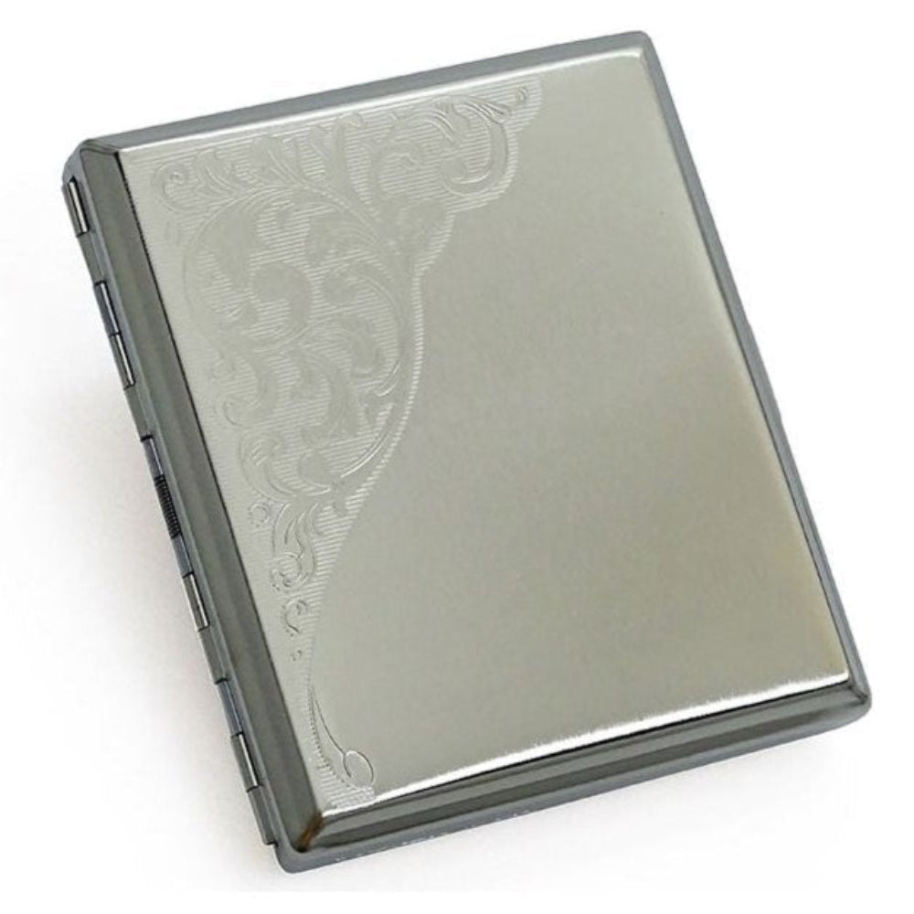 Cigaret Etui - 20 King Size - Paisley Chrom - Cigaret Etui fra Excellent hos The Prince Webshop