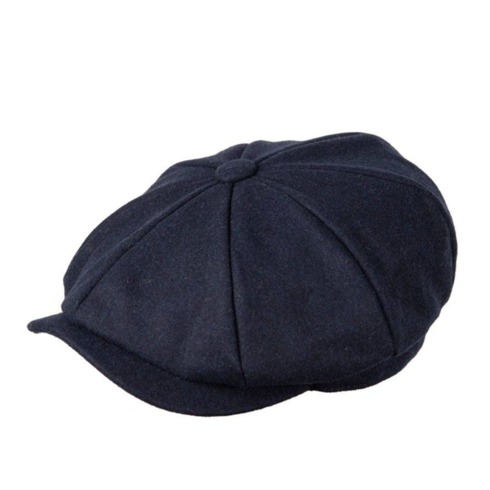 Heritage Tradition Carlyle Felt Newsboy Navy -  fra Heritage Traditions hos The Prince Webshop