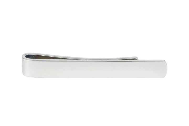 David Aster Skinny Plain Rhodium Plate Tie Slide - Slipsenål fra David Aster Collection hos The Prince Webshop