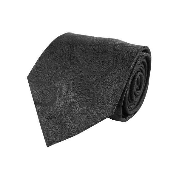 Klassisk Paisley Slips i Sort - Slips fra Laurant Bennet Milano hos The Prince Webshop