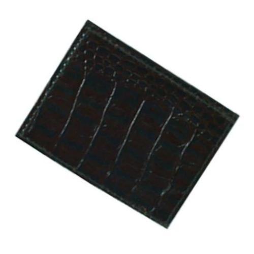 Læder Seddel Klemme med Kortholder - Sort Croc - Tegnebog fra Wallet Works hos The Prince Webshop
