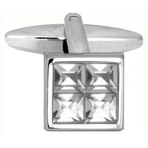 Manchetknapper 4 Firkantede Krystaller - Manchetknapper fra The Armitage Collection hos The Prince Webshop