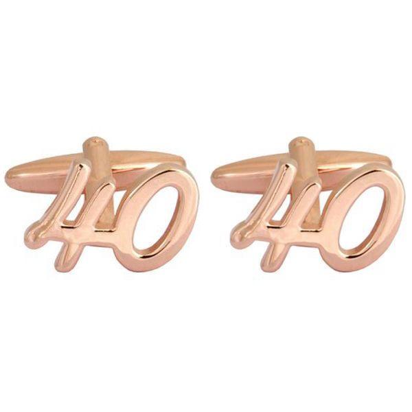 Manchetknapper 40 Rosa Guld - Manchetknapper fra The Armitage Collection hos The Prince Webshop