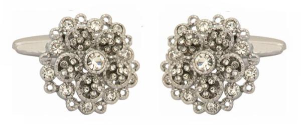 Manchetknapper Crystal Flower - Manchetknapper fra The Armitage Collection hos The Prince Webshop