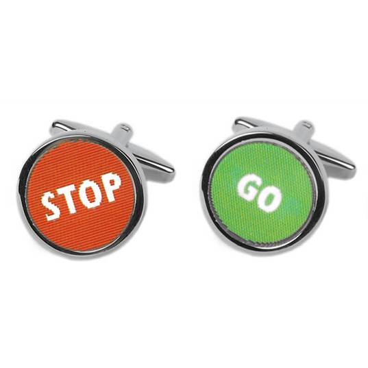 Manchetknapper Stop / Go - Manchetknapper fra The Armitage Collection hos The Prince Webshop