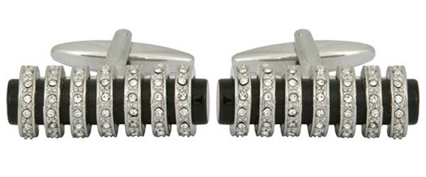 Manchetknapper The Crystal Band Tube - Manchetknapper fra The Armitage Collection hos The Prince Webshop
