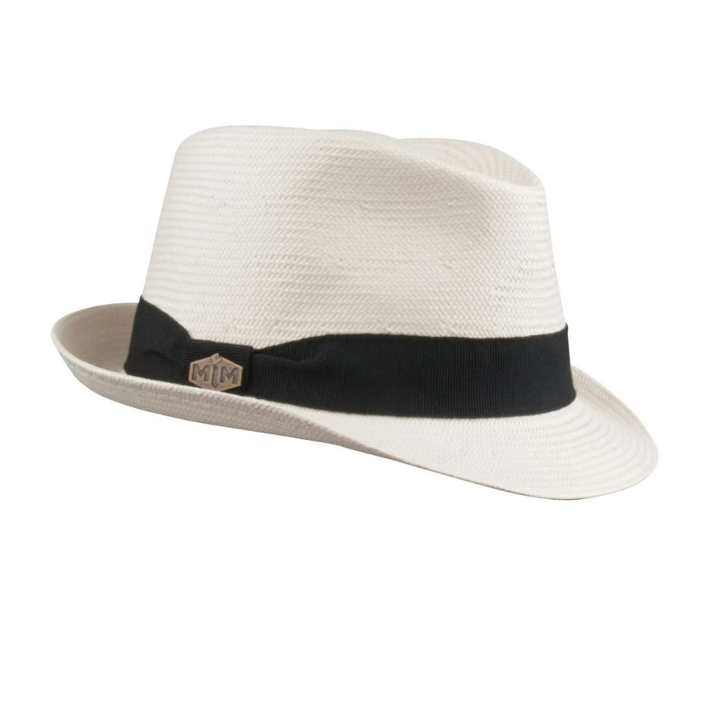 MJM Rom Toyo Strå Hat Hvid - S (56cm) - Hat fra MJM Hats hos The Prince Webshop