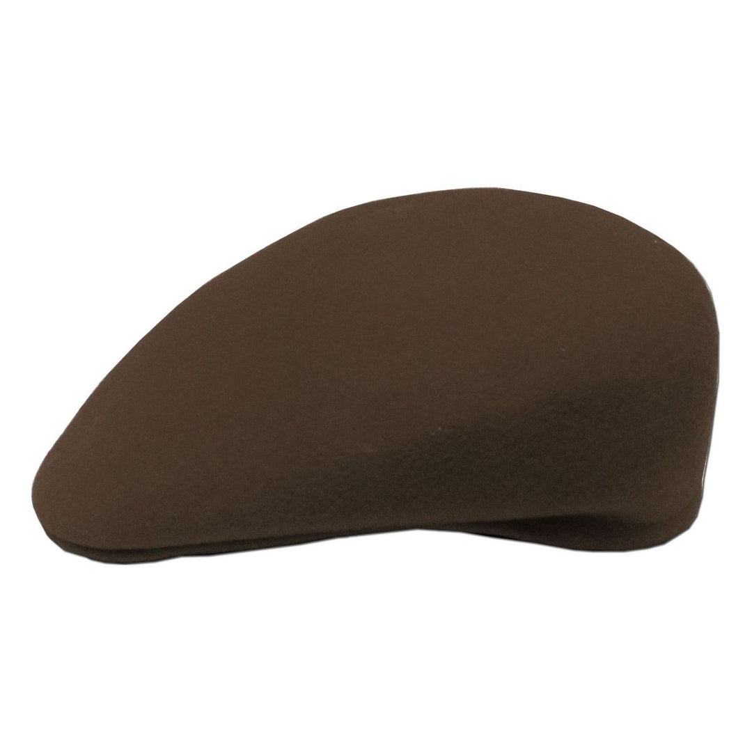 Ethos Dark Brown Wool Felt Ascot - Mørkebrun Sixpence - XL (62 cm) - Flat Cap fra Ethos hos The Prince Webshop