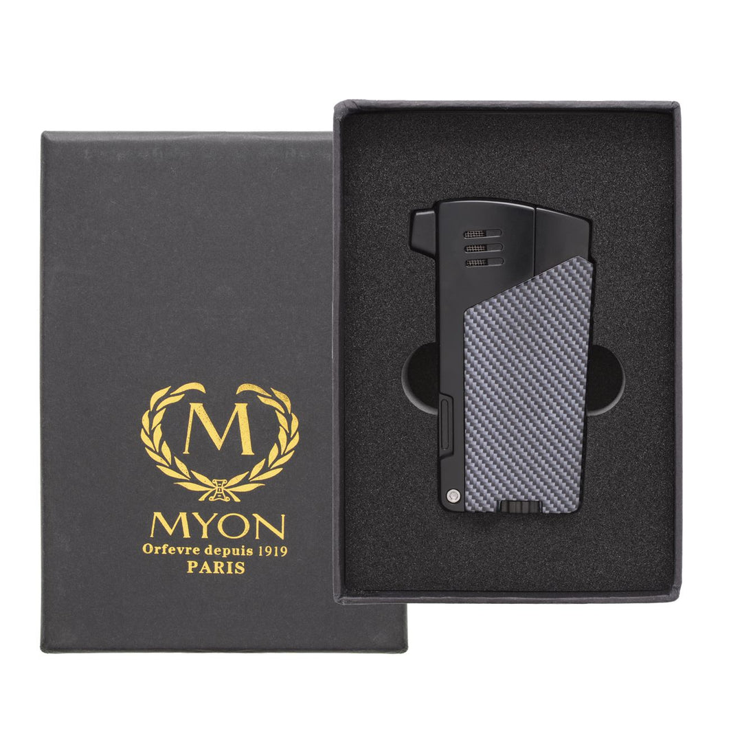 Myon Carbon Pibe Lighter med Værktøj - Lighter fra Myon hos The Prince Webshop