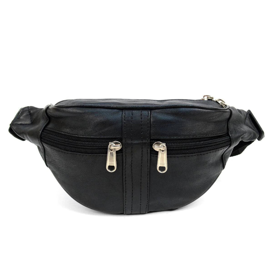 Rom Fanny Pack i Sort Skind - Taske fra Westend hos The Prince Webshop