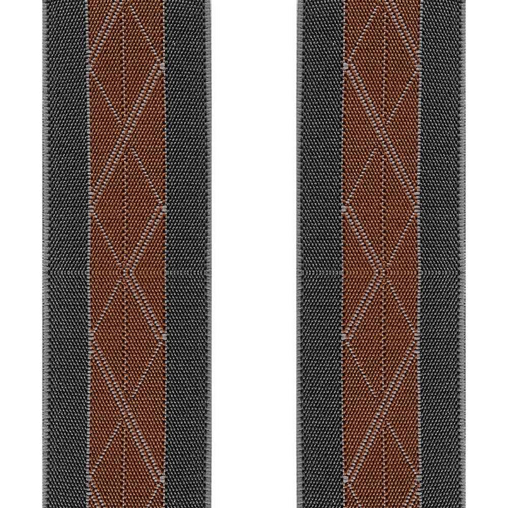 Brede Koksgrå Seler med Elegant Rust Stribe - Seler fra SCANBELT Shooster hos The Prince Webshop