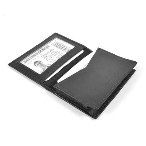 Læder Maxi Kort & ID Holder - Sort - Kortholder fra Wallet Works hos The Prince Webshop