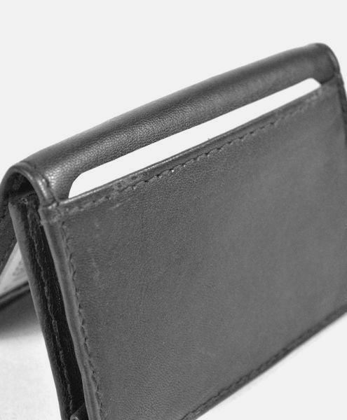 Læder Maxi Kort & ID Holder - Sort - Kortholder fra Wallet Works hos The Prince Webshop
