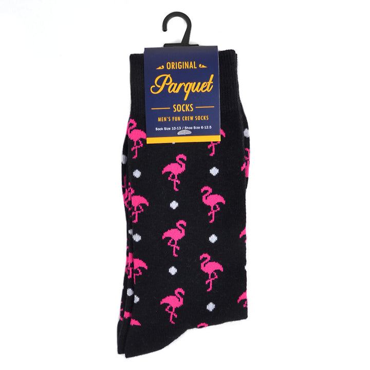 Pink Flamingo Strømper - 3 valgfri farver - Herre Strømper fra Parquet hos The Prince Webshop