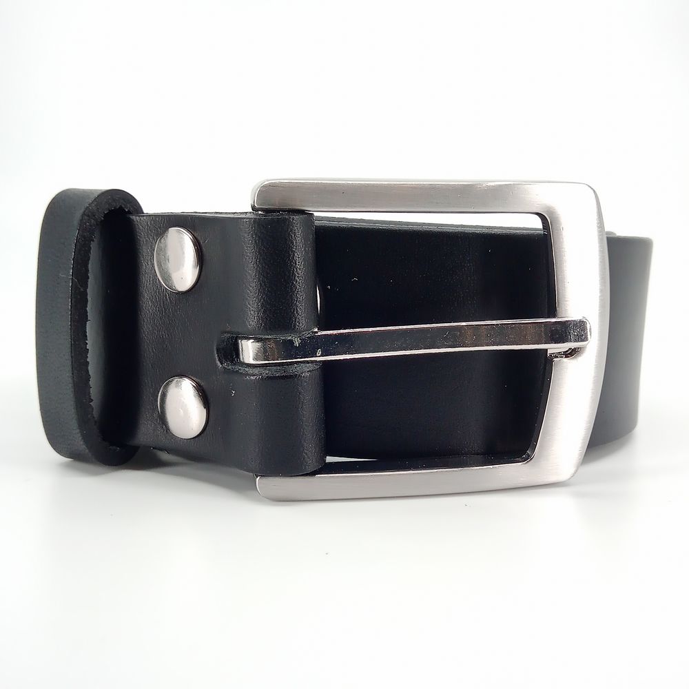 Læder Bælte - Fred - Sort - Bælte fra The Leather Belt Co. hos The Prince Webshop
