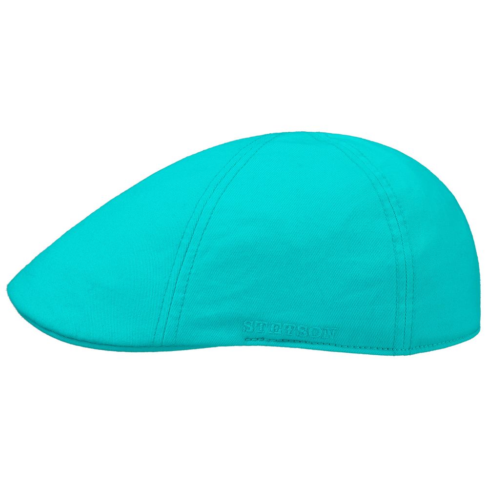 Stetson Texas Flat Cap Cotton - Turkis Duck Cap - Flat Cap fra Stetson hos The Prince Webshop