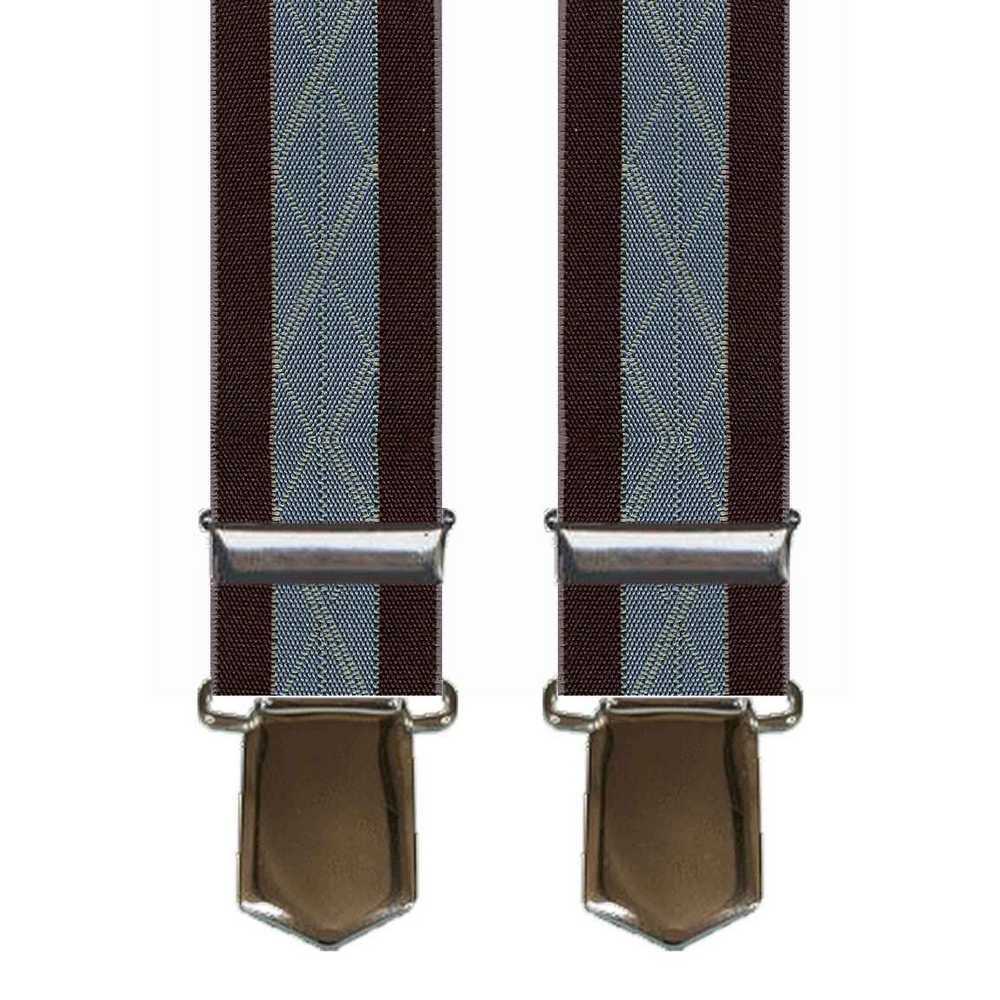 Brede Coffee Seler med Elegant Himmelblå Stribe - Seler fra SCANBELT Shooster hos The Prince Webshop