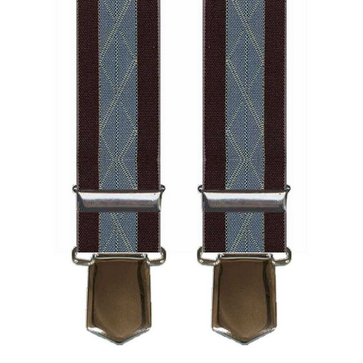 Brede Coffee Seler med Elegant Himmelblå Stribe - Seler fra SCANBELT Shooster hos The Prince Webshop