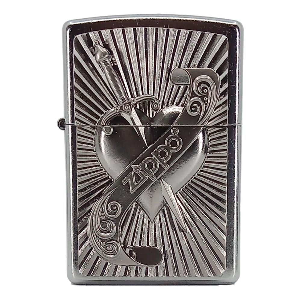 Zippo Lighter Heart with Sword - Zippo Lighter fra Zippo hos The Prince Webshop